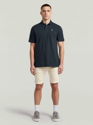 G-Star Szorty dżinsowe "3301" - Slim fit - w kolorze kremowym rozmiar: W28. Brązowe szorty męskie G-Star, z jeansu, bez kołnierzyka. Za 209.82 zł.