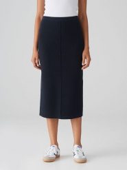 OPUS Spódnica w kolorze granatowym rozmiar: 34. Niebieskie spódniczki damskie Opus, bez wzorów, z podwyższonym stanem, midi. Za 143.99 zł.