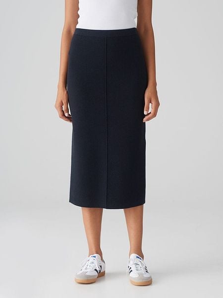 OPUS Spódnica w kolorze granatowym rozmiar: 34. Niebieskie spódniczki damskie Opus, bez wzorów, z podwyższonym stanem, midi. Za 143.99 zł.