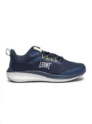 Leone Fast Męskie buty sportowe. Niebieskie buty sportowe na co dzień męskie LEONE 1947 APPAREL, z materiału, bez zapięcia. Za 273.65 zł.