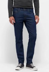 Męskie Spodnie Jeansowe Mustang Style Oregon Slim Denim Blue 1015864 5000 940. Niebieskie spodnie materiałowe męskie Mustang, bez wzorów, z denimu. Za 219.99 zł.