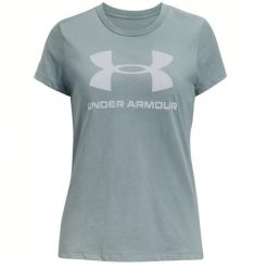 Koszulka Damska Under Armour. Zielone bluzki sportowe damskie Under Armour, bez wzorów, bez ramiączek. Za 76.99 zł.