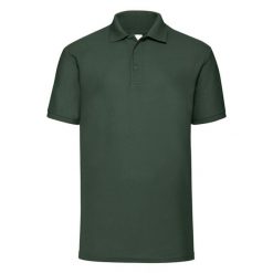 Męska Koszulka Polo 65/35. Brązowe koszulki polo męskie Fruit of the Loom, m, bez wzorów, bez ramiączek. Za 71.99 zł.
