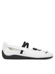 Puma Baleriny Speedcat Ballet LTH Wns 403587 01 Biały. Białe baleriny damskie Puma, bez wzorów, ze skóry, bez obcasa. Za 379.99 zł.