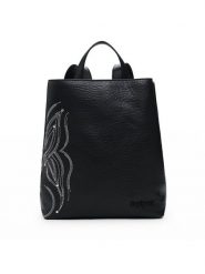 Desigual Plecak Goodall Sumy 25SAKP08 Czarny. Czarne plecaki damskie Desigual, bez wzorów, ze skóry. Za 179.99 zł.