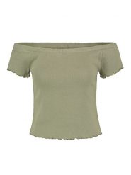 Urban Surface Koszulka w kolorze khaki rozmiar: XL. Brązowe bluzki damskie Urban Surface, xl, bez wzorów, bez kołnierzyka, bez ramiączek. Za 28.64 zł.