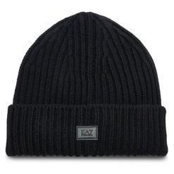 Czapka EA7 Emporio Armani. Czarne czapki zimowe damskie EA7 Emporio Armani. Za 299.99 zł.
