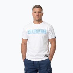 Koszulka męska Pitbull Eighty Nine Dog. Białe t-shirty sportowe męskie PITBULL, m, z bawełny, bez ramiączek. Za 94.99 zł.