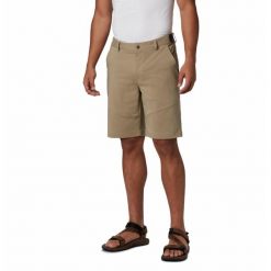 Szorty męskie Columbia Tech Trail Short. Brązowe szorty męskie Columbia, bez kołnierzyka. Za 209.99 zł.