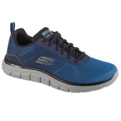 Buty do chodzenia męskie Skechers Track Ripkent. Niebieskie buty fitness męskie Skechers, na fitness i siłownię. Za 249.99 zł.