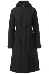 Damska kurtka przeciwdeszczowa zimowa czarna Trench Coat. Czarne kurtki damskie Agu, na zimę, xs, bez wzorów, z dzianiny, z kapturem. Za 1,142.70 zł.