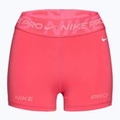 Spodenki treningowe damskie Nike Pro Mid Rise 3". Czerwone spodenki sportowe damskie Nike, bez wzorów, sportowe. Za 139.99 zł.
