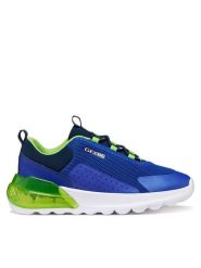Geox Sneakersy J Activart Illuminus J45LYA 0149J C4165 M Granatowy. Niebieskie buty sportowe chłopięce Geox, bez wzorów, z materiału, bez zapięcia. Za 279.99 zł.