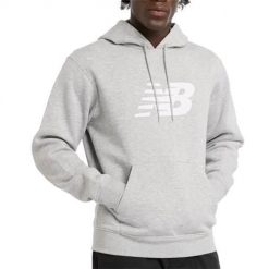 Bluza sportowa męska New Balance MT43904AG. Szare bluzy sportowe męskie New Balance, bez wzorów, z bawełny, sportowe, bez kołnierzyka, bez ramiączek. Za 342.00 zł.