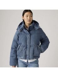 Levi's Kurtka przejściowa w kolorze niebieskim rozmiar: L. Niebieskie kurtki damskie Levi's, l, bez wzorów, bez kaptura. Za 319.22 zł.