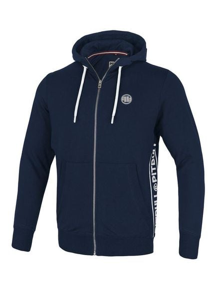 Bluza męska Pitbull rozpinana z kapturem French Terry Reno. Czarne bluzy sportowe męskie PITBULL, bez wzorów, z bawełny, klasyczne, bez kołnierzyka, bez ramiączek. Za 269.00 zł.