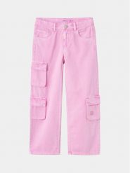 NAME IT Spodnie materiałowe 13232647 Różowy Wide Leg. Czerwone spodnie dziewczęce Name it, z bawełny. Za 79.99 zł.