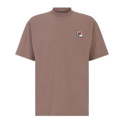 Koszulka FILA Blans Loose. Brązowe bluzki damskie Fila, l, bez wzorów, sportowe, bez kołnierzyka, bez ramiączek. Za 119.99 zł.
