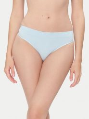 Hunkemöller Stringi Dianne 302143 Błękitny. Niebieskie stringi damskie Hunkemöller, xl, bez wzorów, z syntetyku. Za 39.99 zł.