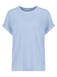 Sublevel Bluzka w kolorze błękitnym rozmiar: S. Niebieskie bluzki damskie Sublevel, s, bez wzorów, bez kołnierzyka, bez ramiączek. Za 43.99 zł.