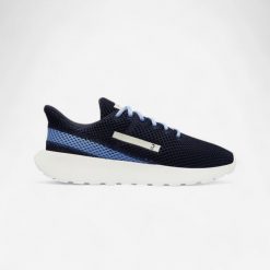 Buty sportowe męskie Decathlon KLNJ Be Fresh. Niebieskie buty sportowe na co dzień męskie Decathlon, z materiału, bez zapięcia, trekkingowe. Za 69.99 zł.