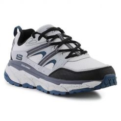 Buty do chodzenia męskie Skechers 237192GYBL. Czarne buty sportowe na co dzień męskie Skechers, z materiału, bez zapięcia, trekkingowe. Za 589.00 zł.