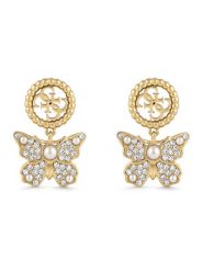 Guess Kolczyki JUBE06 132JW Złoty. Żółte kolczyki damskie Guess, ze stali. Za 248.99 zł.