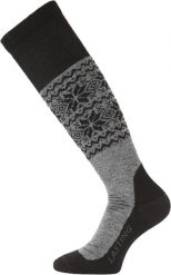 Skarpety narciarskie uniseks Lasting SWB 800 Merino 85%. Czarne skarpetki męskie LASTING, bez wzorów, z dzianiny. Za 98.00 zł.