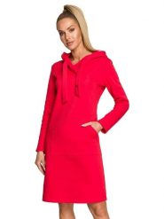 Made of emotion Sukienka w kolorze czerwonym rozmiar: S. Czerwone sukienki damskie Made Of Emotion, na co dzień, s, bez wzorów, bez kołnierzyka, bez ramiączek, mini, proste. Za 195.77 zł.