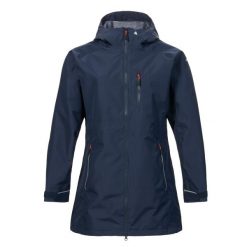 Długa wodoodporna kurtka damska Musto Sardinia. Niebieskie kurtki damskie Musto, bez wzorów, bez kaptura. Za 809.50 zł.