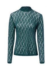 Studio Anneloes koszulka z długim rękawem z koronką Kobiety Sztuczne włókno zielony, S. Zielone t-shirty damskie Studio Anneloes, s, bez wzorów, z koronki, bez kołnierzyka. Za 349.95 zł.