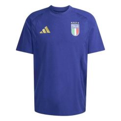 T-Shirt Adidas Sport Figc Tt Tee Dorośli. Niebieskie t-shirty męskie Adidas, s, bez wzorów, z bawełny, bez kołnierzyka. Za 217.80 zł.
