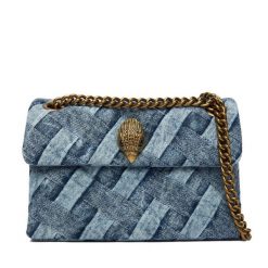 Torebka Kurt Geiger. Niebieskie torebki klasyczne damskie Kurt Geiger, bez wzorów, wizytowe, bez kołnierzyka, bez ramiączek. Za 629.99 zł.