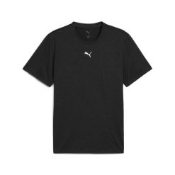 Męska melanżowa koszulka TAD ESSENTIALS z logo Cat PUMA. Czarne t-shirty sportowe męskie Puma, l, z tkaniny, bez ramiączek, do biegania. W wyprzedaży za 94.00 zł.