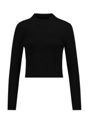Stitch & Soul Koszulka w kolorze czarnym rozmiar: L. Czarne bluzki damskie Stitch & Soul, l, bez wzorów, ze splotem, bez kołnierzyka, bez ramiączek. Za 61.46 zł.