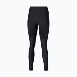 Legginsy do biegania damskie Mizuno Tech Thermal Charge Long. Czarne legginsy damskie Mizuno, l, bez wzorów, z materiału. Za 229.99 zł.