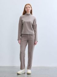 BGN Spodnie w kolorze szarobrązowym rozmiar: 38. Brązowe spodnie materiałowe damskie BGN, bez wzorów, z materiału. Za 74.81 zł.