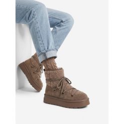 Śniegowce Badura. Brązowe śniegowce damskie Badura. Za 249.99 zł.