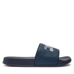 Klapki Lee Cooper. Niebieskie klapki damskie Lee Cooper, bez wzorów, bez obcasa. Za 49.99 zł.