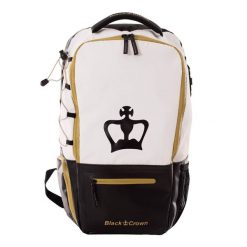 Czarny plecak Crown Raptor V2 w kolorze białym/dorado. Białe plecaki męskie BLACK CROWN, bez wzorów. Za 304.99 zł.