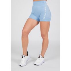 Selah Bezszwowe Szorty ight Niebieski. Niebieskie spodenki sportowe damskie GORILLA WEAR, bez wzorów, sportowe. Za 187.00 zł.
