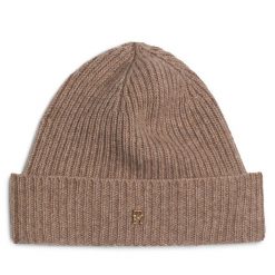 Czapka Tommy Hilfiger. Brązowe czapki zimowe damskie Tommy Hilfiger. Za 329.99 zł.