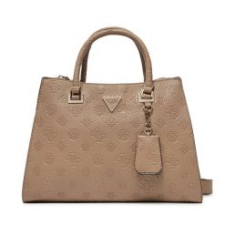 Torebka Guess. Brązowe torebki klasyczne damskie Guess, z aplikacjami, bez dodatków. Za 379.99 zł.