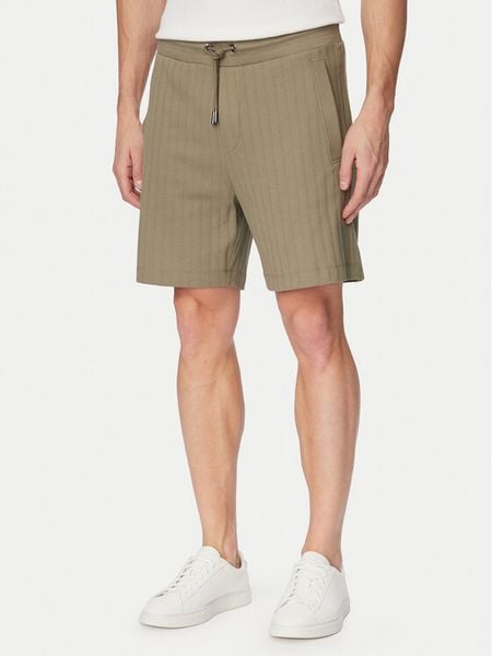 JOOP! Szorty materiałowe Juanito 30104273 Zielony Regular Fit. Zielone szorty męskie Joop!, z bawełny, bez kołnierzyka. Za 479.99 zł.