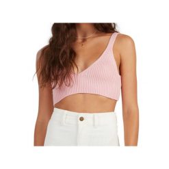 Bluzka sportowa damska Billabong Sandstorm Knit Top. Czerwone bluzki sportowe damskie Billabong, l, bez wzorów, z bawełny, bez ramiączek. Za 134.00 zł.
