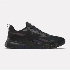 Buty Reebok Nfx Trainer 100201540 czarne. Czarne buty sportowe na co dzień męskie z gumy, bez zapięcia, na fitness i siłownię. Za 453.69 zł.