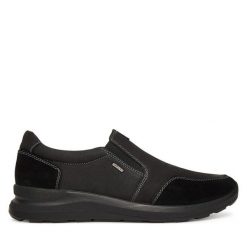 Półbuty Josef Seibel. Czarne półbuty męskie Josef Seibel, bez zapięcia. Za 269.99 zł.