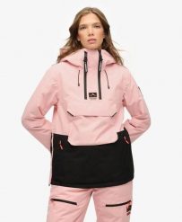 Superdry Freestyle Overhead Ski Jacket – Damska kurtka narciarska loose, 10k. Czerwone kurtki damskie Superdry., bez wzorów, z nylonu, bez kaptura. Za 978.40 zł.