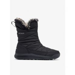 Buty zimowe damskie Columbia Minx Slip V. Czarne trampki i tenisówki damskie Columbia, bez wzorów. Za 308.99 zł.
