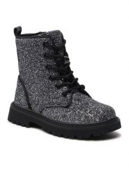 Nelli Blu Trapery CM211102-32 Srebrny. Szare kozaki dziewczęce Nelli Blu, bez wzorów, z syntetyku, bez obcasa. Za 149.99 zł.